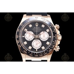 Daytona 126515 904L RG/RU Black/Rose Gold/Dia Clean SH4131