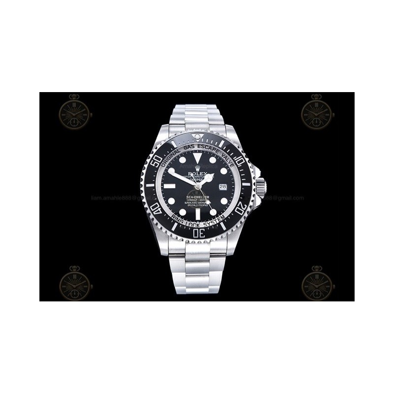 Deep Sea Dweller 126660 904L SS/SS Black/Dot GMF VR3235