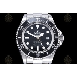 Deep Sea Dweller 126660 904L SS/SS Black/Dot GMF VR3235