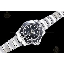 Deep Sea Dweller 126660 904L SS/SS Black/Dot GMF VR3235