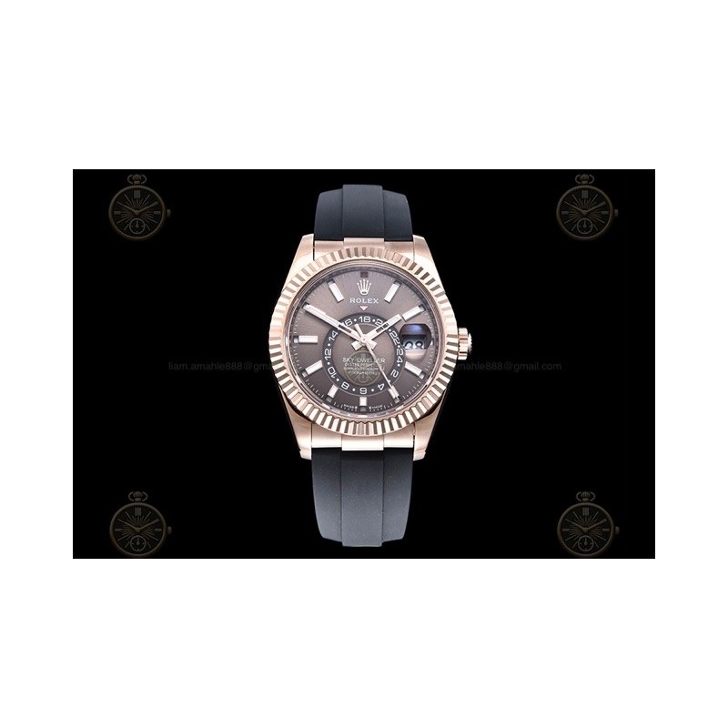 Sky Dweller 336235 Wtd 904L RG/RU Brown/Stk ZF V2 Asia 2824