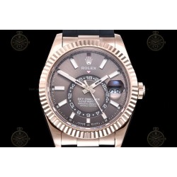 Sky Dweller 336235 Wtd 904L RG/RU Brown/Stk ZF V2 Asia 2824