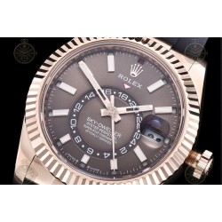 Sky Dweller 336235 Wtd 904L RG/RU Brown/Stk ZF V2 Asia 2824