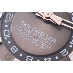 Sky Dweller 336235 Wtd 904L RG/RU Brown/Stk ZF V2 Asia 2824