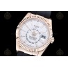 Sky Dweller 336235 Wtd 904L RG/RU White/Stk ZF V2 Asia 2824