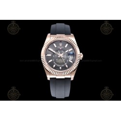 Sky Dweller 336235 Wtd 904L RG/RU Slate Grey/Stk ZF V2 Asia 2824