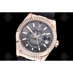 Sky Dweller 336235 Wtd 904L RG/RU Slate Grey/Stk ZF V2 Asia 2824