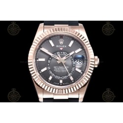 Sky Dweller 336235 Wtd 904L RG/RU Slate Grey/Stk ZF V2 Asia 2824