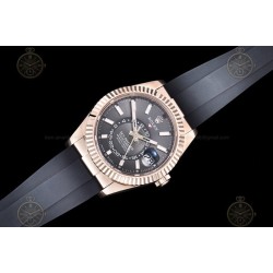 Sky Dweller 336235 Wtd 904L RG/RU Slate Grey/Stk ZF V2 Asia 2824