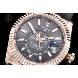 Sky Dweller 336235 Wtd 904L RG/RU Slate Grey/Stk ZF V2 Asia 2824