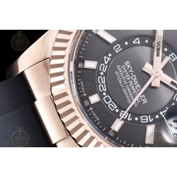 Sky Dweller 336235 Wtd 904L RG/RU Slate Grey/Stk ZF V2 Asia 2824