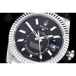 Sky Dweller 336239 Wtd 904L WG/RU Black/Stk ZF V2 Asia 2824