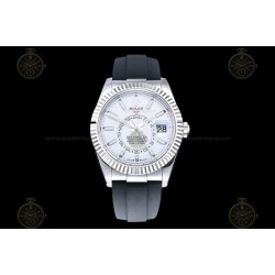 Sky Dweller 336239 Wtd 904L WG/RU White/Stk ZF V2 Asia 2824