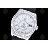 Sky Dweller 336239 Wtd 904L WG/RU White/Stk ZF V2 Asia 2824