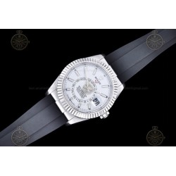 Sky Dweller 336239 Wtd 904L WG/RU White/Stk ZF V2 Asia 2824