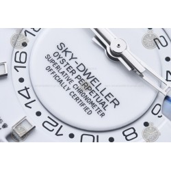 Sky Dweller 336239 Wtd 904L WG/RU White/Stk ZF V2 Asia 2824