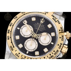 Daytona 126503 904L YG/SS Black/Gold/Dia Clean SH4131