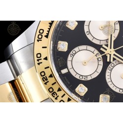 Daytona 126503 904L YG/SS Black/Gold/Dia Clean SH4131