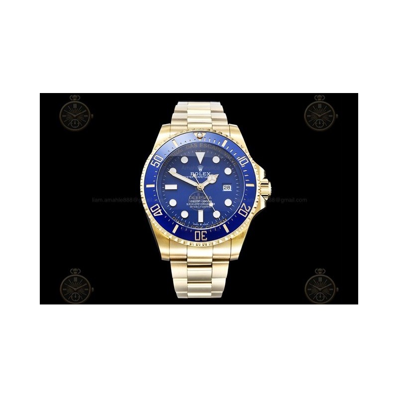 Deep Sea Dweller Wtd 904L YG/CER/YG Blue/Dot CYF A3235