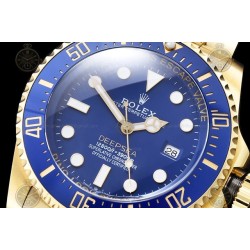 Deep Sea Dweller Wtd 904L YG/CER/YG Blue/Dot CYF A3235