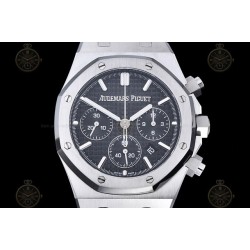 Royal Oak Chrono SS/SS Black/Stk BF A7750 Mod