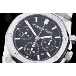 Royal Oak Chrono SS/SS Black/Stk BF A7750 Mod