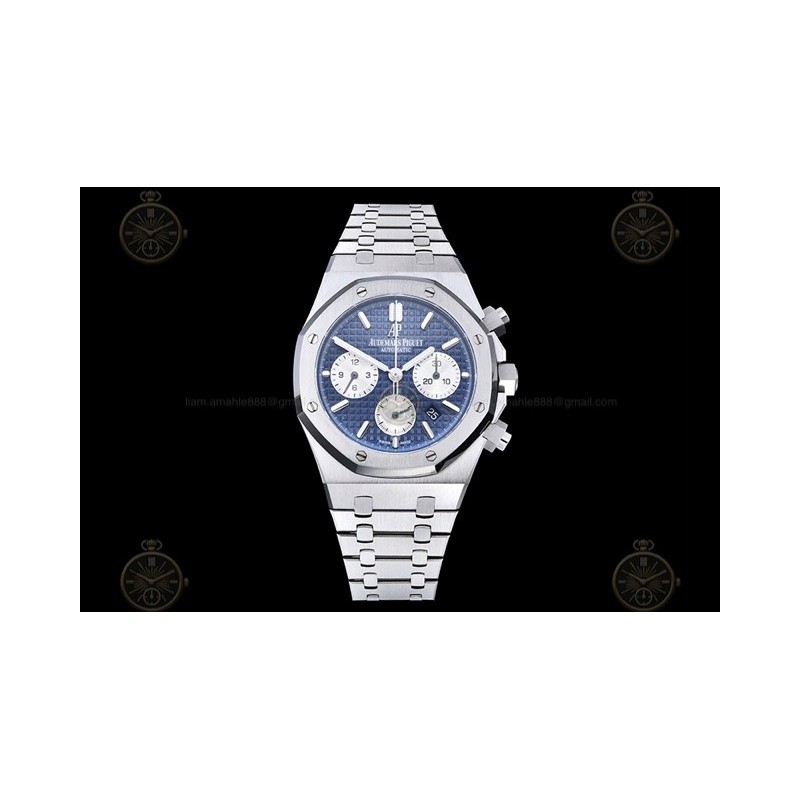 Royal Oak Chrono SS/SS Blue/White/Stk BF V2 A7750 Mod