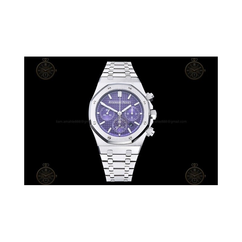 Royal Oak Chrono SS/SS Purple/Stk BF V2 A7750 Mod