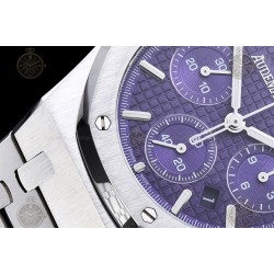 Royal Oak Chrono SS/SS Purple/Stk BF V2 A7750 Mod