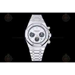 Royal Oak Chrono SS/SS White/Black/Stk BF V2 A7750 Mod