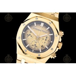 Royal Oak Chrono YG/YG Smoked Gold/Stk BF A7750 Mod