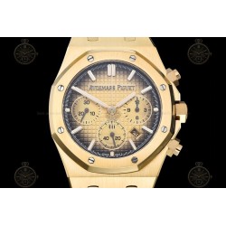 Royal Oak Chrono YG/YG Smoked Gold/Stk BF A7750 Mod