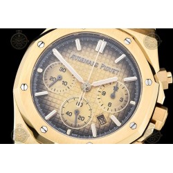 Royal Oak Chrono YG/YG Smoked Gold/Stk BF A7750 Mod