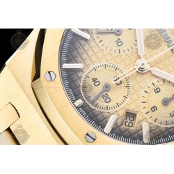 Royal Oak Chrono YG/YG Smoked Gold/Stk BF A7750 Mod