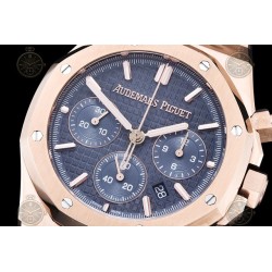 Royal Oak Chrono RG/RG Blue/Stk BF A7750 Mod