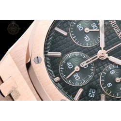 Royal Oak Chrono RG/RG Khaki Green/Stk BF A7750 Mod