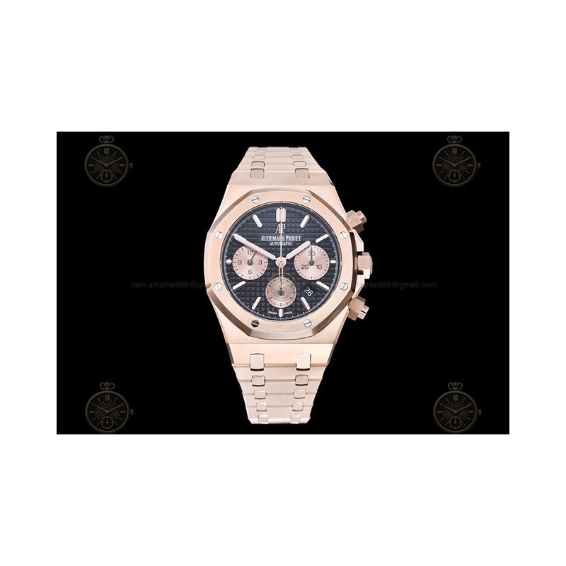 Royal Oak Chrono RG/RG Black/Gold/Stk BF A7750 Mod