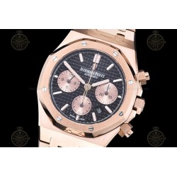 Royal Oak Chrono RG/RG Black/Gold/Stk BF A7750 Mod