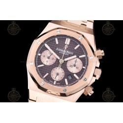 Royal Oak Chrono RG/RG Brown/Gold/Stk BF A7750 Mod