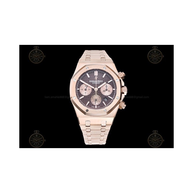 Royal Oak Chrono RG/RG Brown/Gold/Stk BF A7750 Mod