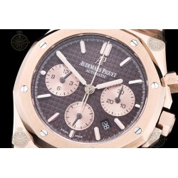 Royal Oak Chrono RG/RG Brown/Gold/Stk BF A7750 Mod