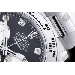 Daytona 904L SS/SS Black/Silver/Dia APSF SH4131