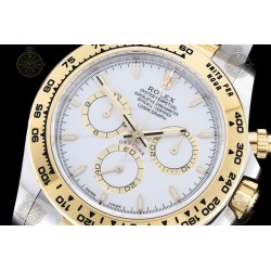 Daytona 904L YG/SS White/Stk APSF SH4131