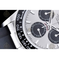 Daytona 904L SS/CER/RU Grey/Black/Stk FF A7750