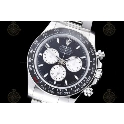 Daytona 904L SS/CER/RU Lemans Black/White/Stk FF A7750