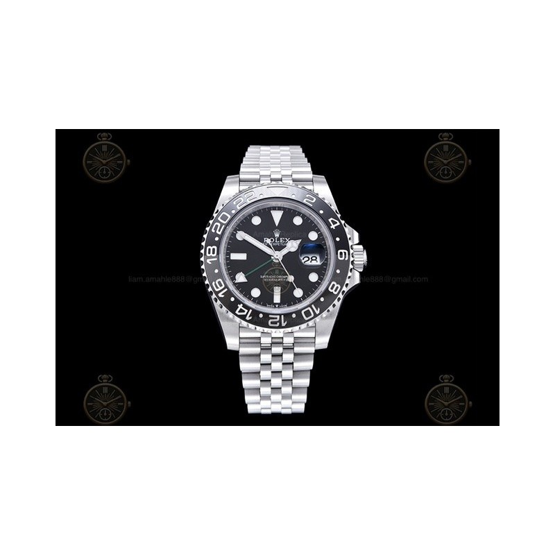 GMT-Master II 904L SS/GRNR/Jub Black/Dot FF SH3285