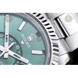 Sky-Dweller SS/Flt/Oys Mint Green/Stk Noob V2 Asian 23J