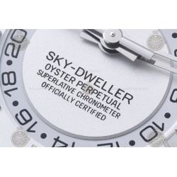 Sky-Dweller SS/Flt/RU White/Stk Noob V2 Asian 23J