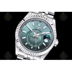 Sky-Dweller SS/Flt/Jub Mint Green/Stk Noob V2 Asian 23J