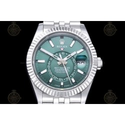 Sky-Dweller SS/Flt/Jub Mint Green/Stk Noob V2 Asian 23J